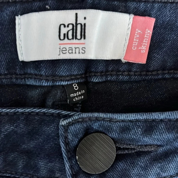 Cabi Curvy Skinny Dusk Destructed Jeans - Size 8 - Picture 5 of 7